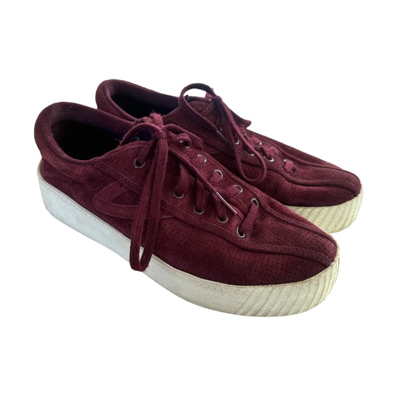 Tretorn Nylite Bold Wine Sneakers - Picture 1 of 8